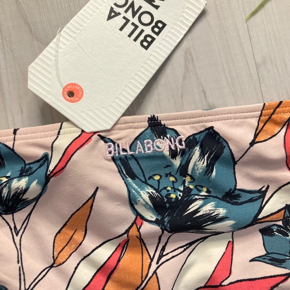 Billabong 💙 Coastal Luv Floral Tropical String Sides Tropic Bikini Bottoms 🏝👙 - Picture 9 of 11